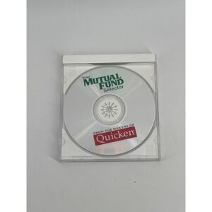 Your Mutual Fund Selector CD-ROM Quicken Finance Software Vintage PC